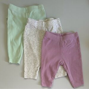 Baby Pants 3 pcs. 0-3 months infant newborn